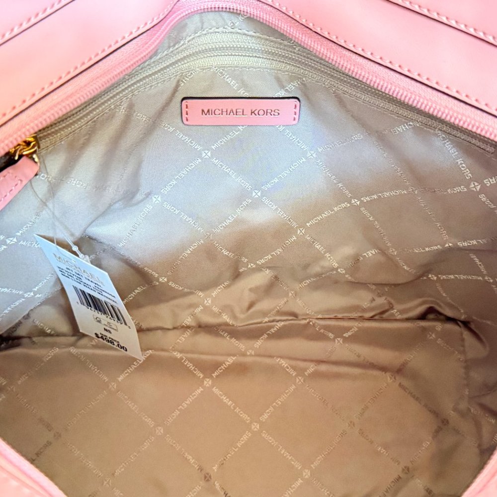 Michael Kors Jet Set Front Pocket Tote Bag + Wallet Set Primrose - Picture 8 of 15